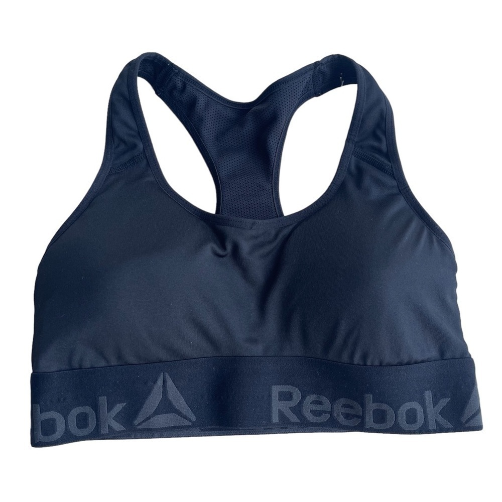 3/$20 ❤️ REEBOK Black Racerback Sports Bra US S